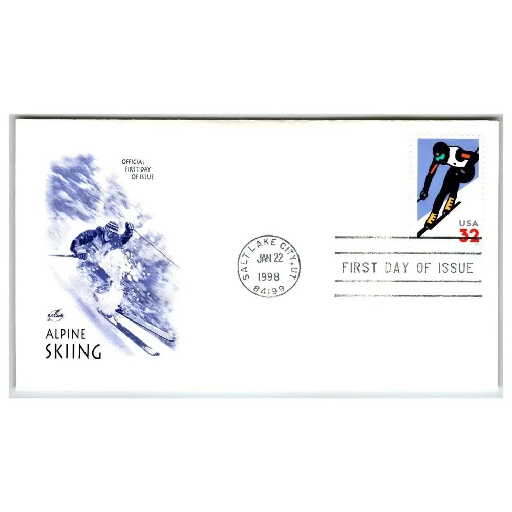 Scott #3181 Alpine Skiing 1998 First Day Cover FDC Artcraft Salt Lake City